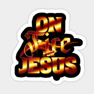 On Fire for Jesus – Christian Flame Sticker